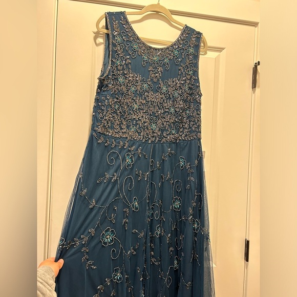 Pisarro Nights Beaded Mesh Gown - Picture 6 of 10